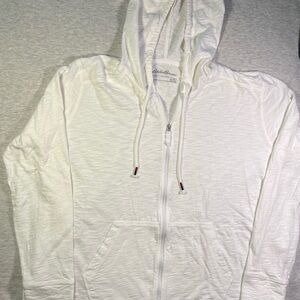 Eddie Bauer White Hooded Jacket